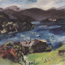 Landschaft mit Kuh